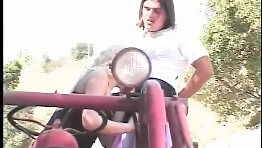 Wild Carman Sanchez with great round ass rides massive cock