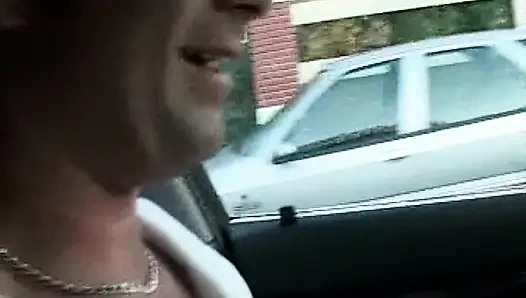 Wild French Babe Pleasing Two Cocks While Working in Kitchen