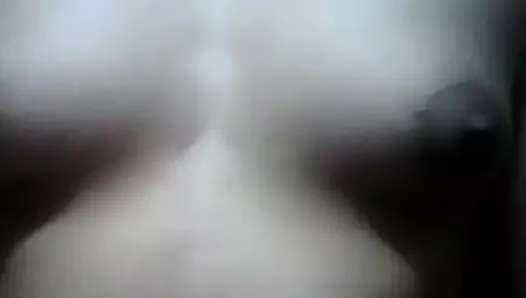 Girl with small tits films selfie video