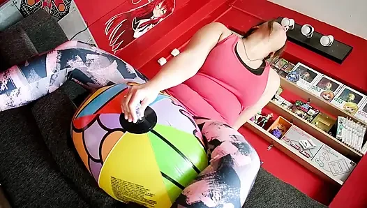 Taytlı plaj topuna bin ve söndür - bunny looner