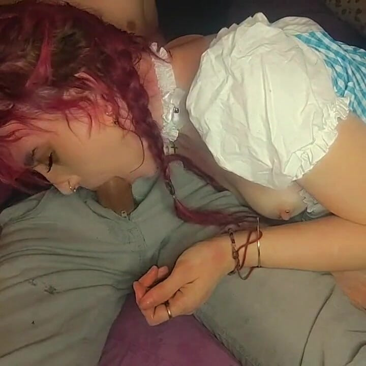 Dorothy Follows the Yellow Brick Road to a Hard Delicious Cock, It Gets Messy with Sloppy Sucking & Throat Fucking