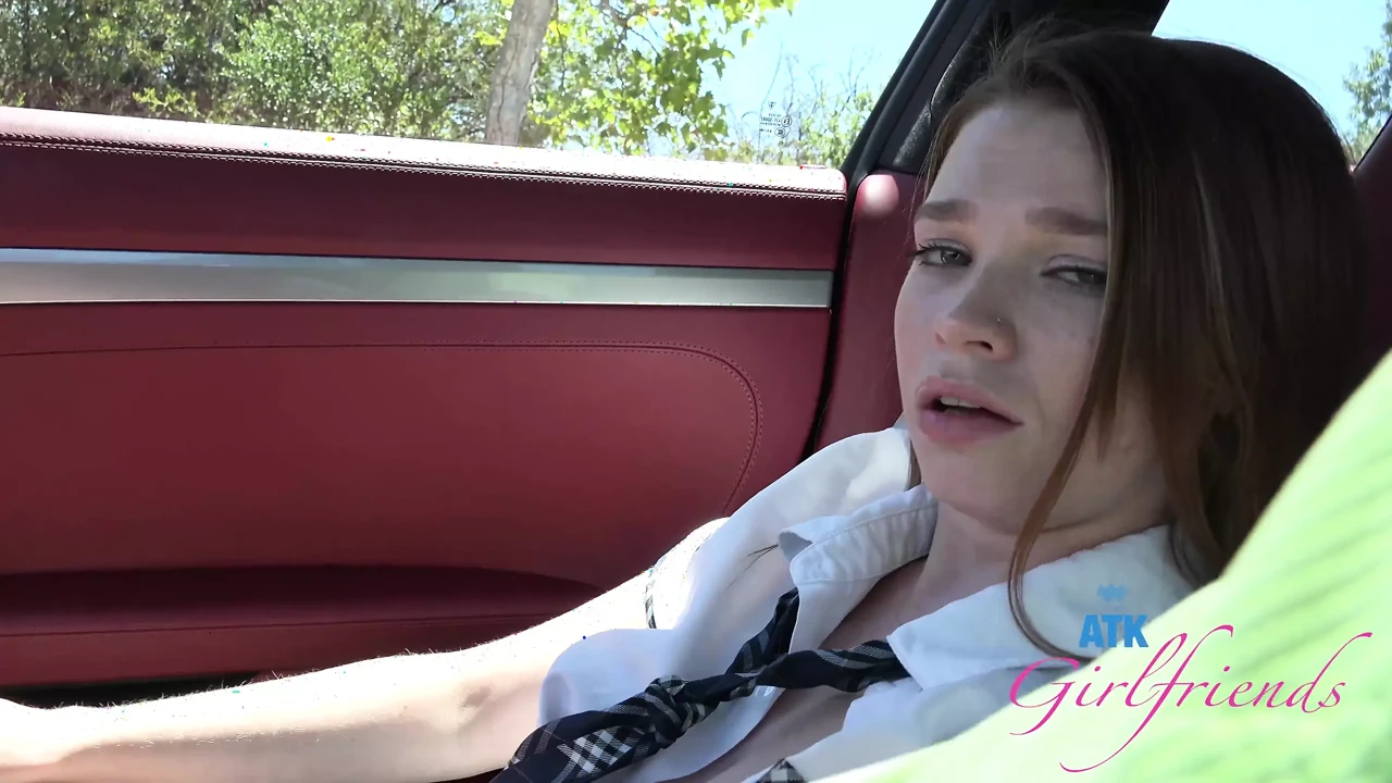 Mazy Is Your College Girl and You Are Going to Give Her a Driving Lesson