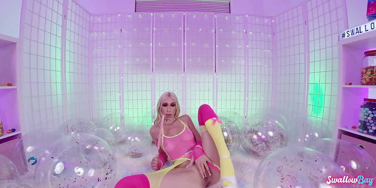 Hot Barbie Girl Kay Lovely Masturbating and Sucking Dick