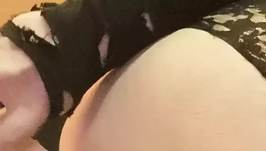 perverted horny fat fuck fucks herself in the ass