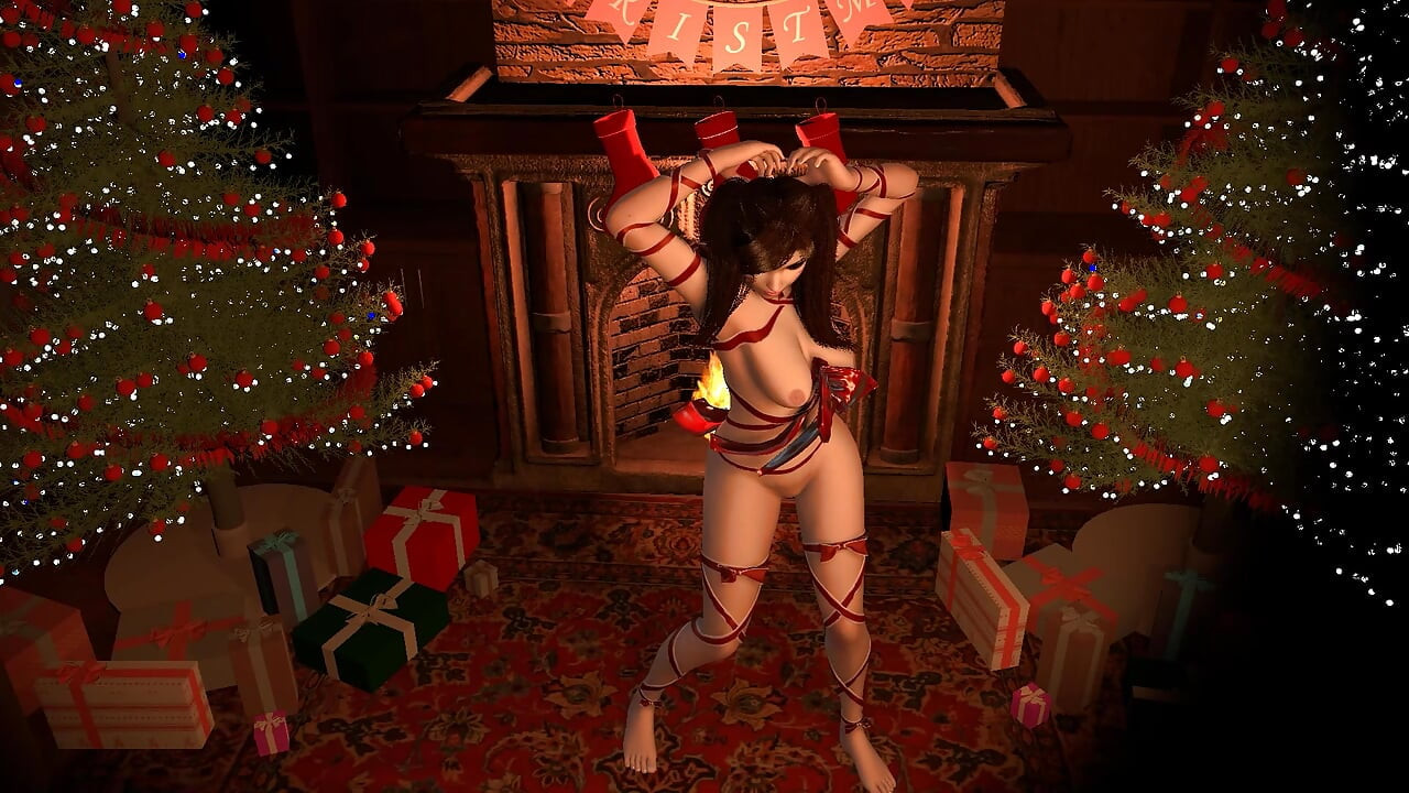 D.va regalo de navidad - parodia porno de Overwatch