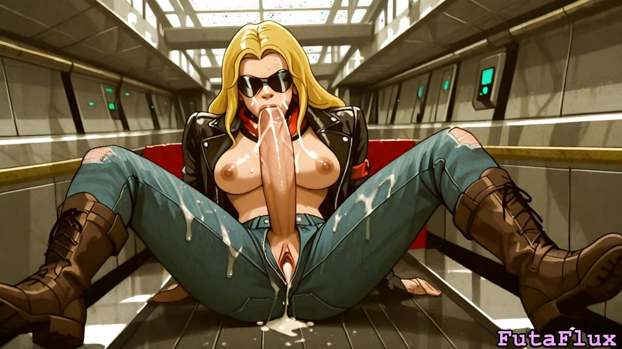 Futanari Carol Danvers - masturbieren, abspritzen, Selbstlutschen und mehr!