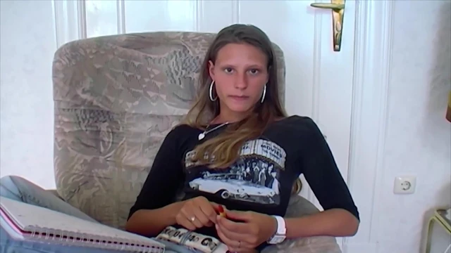 An amazing looking German teen pleasing her tight pussy