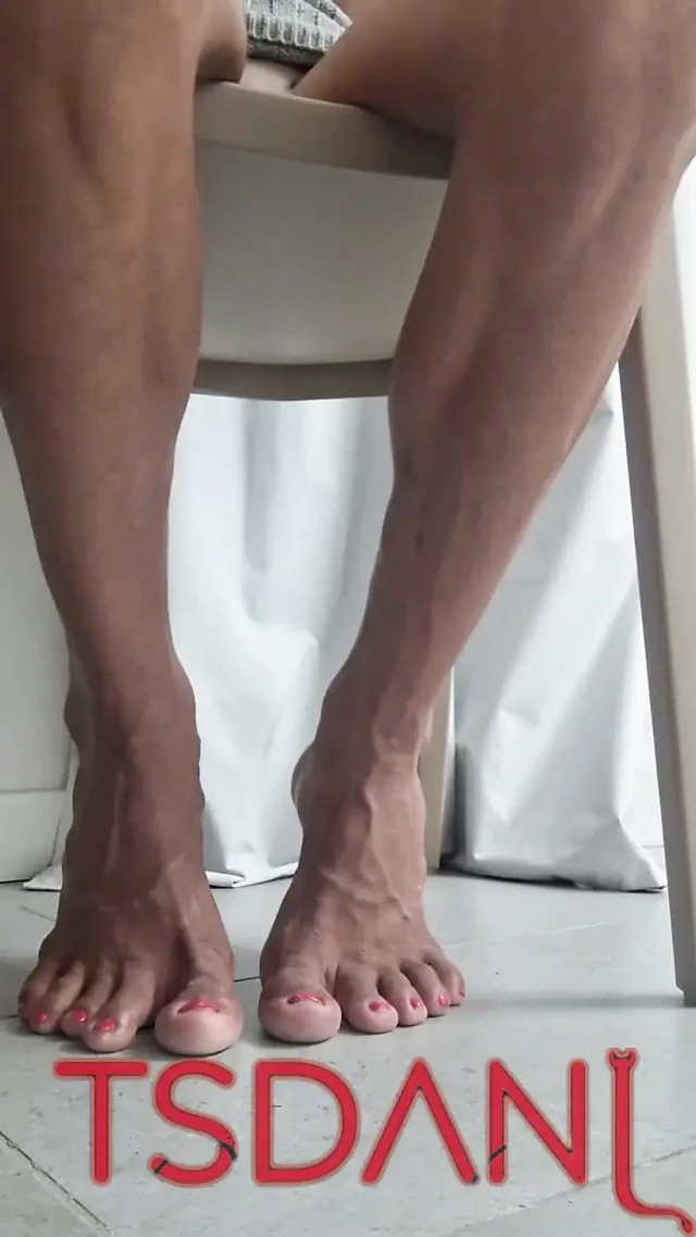 At Home, Showing My Feet by Voice, I Think About When It Will Be Wonderful to Suck Them All at Night