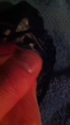 Cumshot on used panties