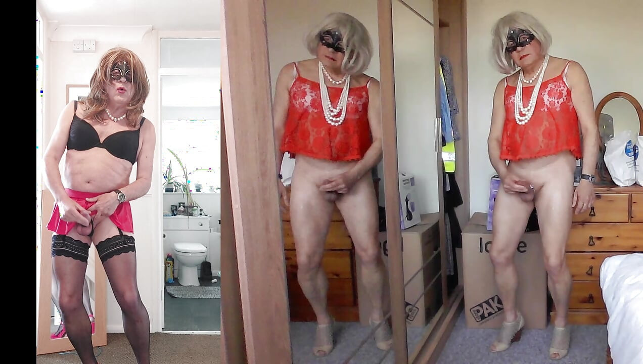 Cross Dressing and Wanking