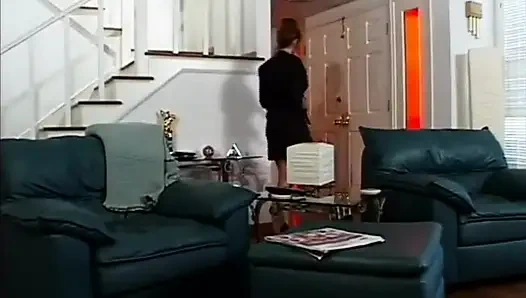 Tante seksi rambut merah jilat memek dan ngentot