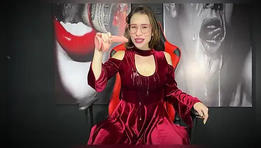 JOI Hardcore Deep Blowjob, Faust und Masturbation – Kattyblake