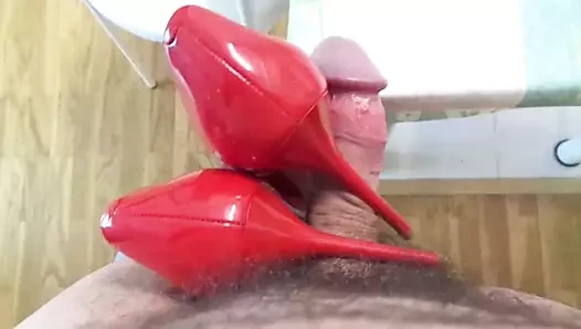dos taconazos rojos
