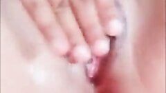 Young Nepali wife fingering horny pussy for sex satisfication.