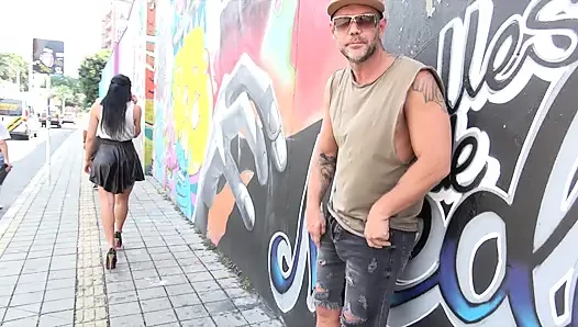 Tattooed Stud Pounds Brunette Babe in Steamy Casting Fuck