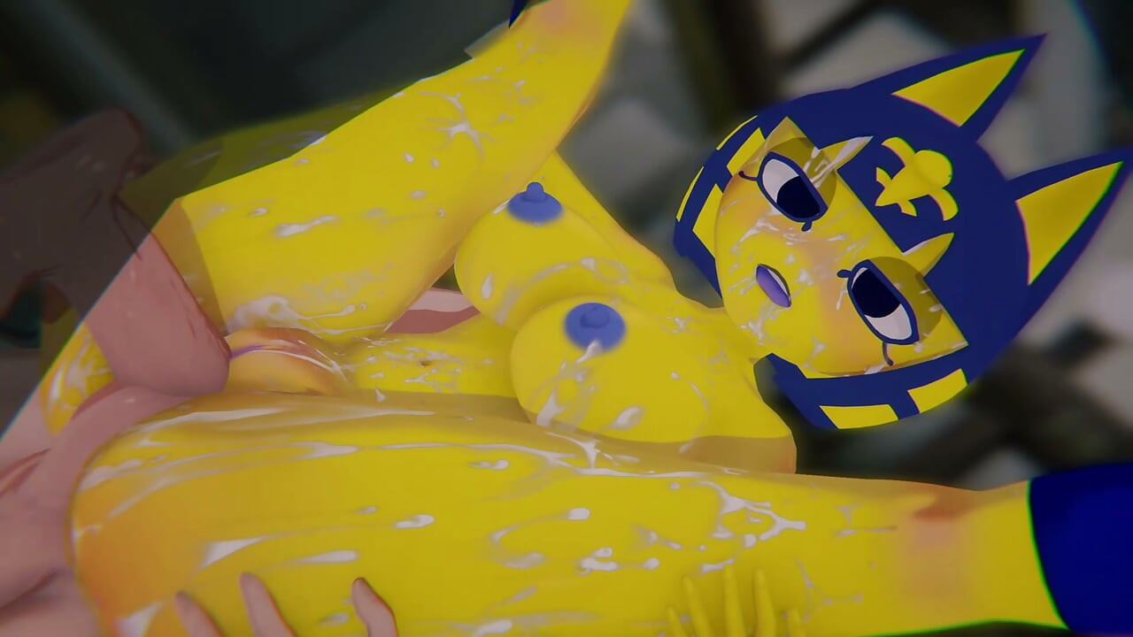 animal Crossing - Ankha Entering the Zone (riding the Villager & POV Zone Dance) (4k60fps)