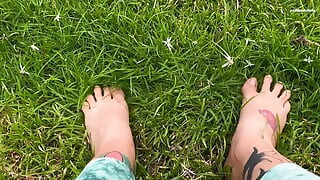 I Let You See My Feet Rubbing and Pressing Against the Grass