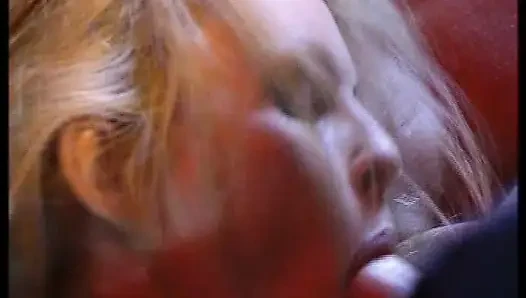Blonde Whore Legs Wide Open Has Her Pussy Licked and Fucked