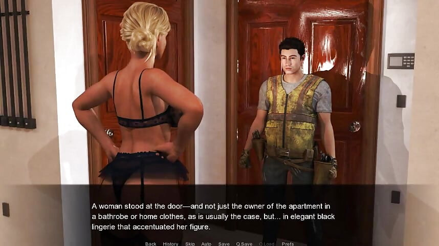 Pussy Mechanic - Gameplay - Roleplay - TV Repairman Gets MILF Pussy