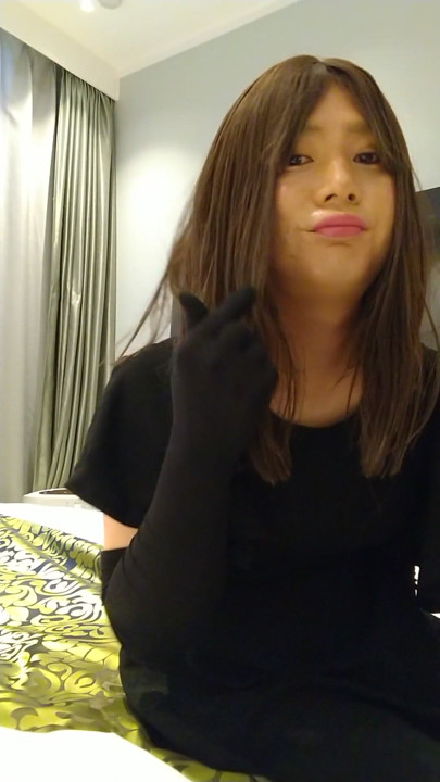 Asian crossdresses masturbate nipple | Clip 1