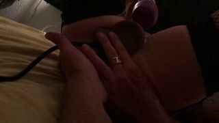 magic wad inflate dildo finger in ass