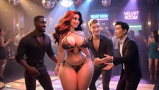 Ep 7: Curvy Wife in Sheer Black Torn Micro Bikini Gets Hands All Over Ignoring Husband
