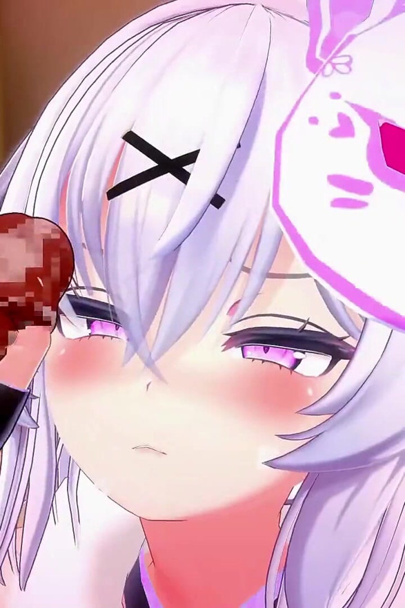 Ninja Girl Handjob Facial Cumshot Huge Breasts Mmd 3D Purple Eyes Color Edit Smixix
