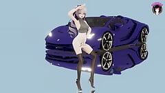 Haku - rochie sexy dansând sexy (Hentai 3D)
