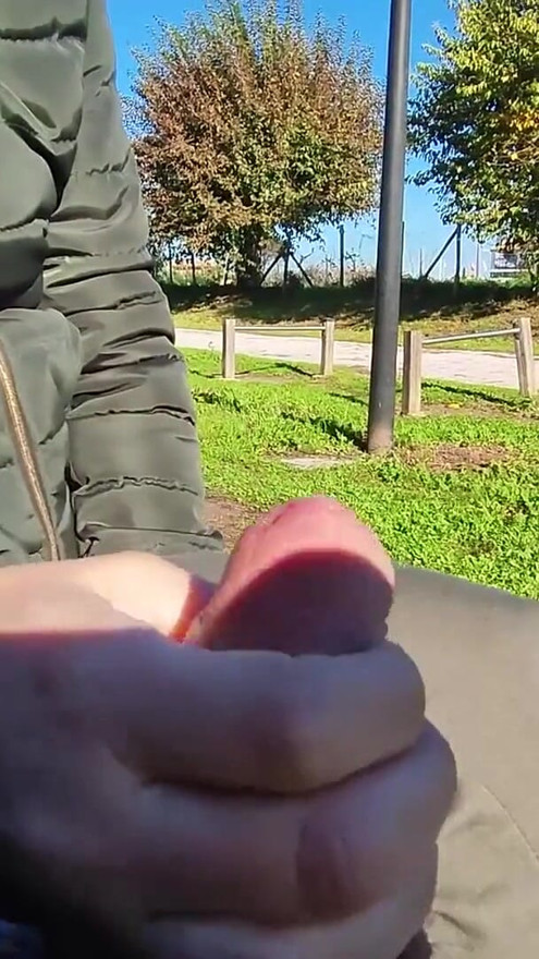 FLASHING my COCK in front a everyone in a PUBLIC PARK and my STEPDAUGHER HELPS me CUMSHOT - REAL SEX RISKY | Clip 2