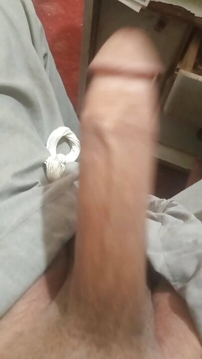 Playing with my dick.