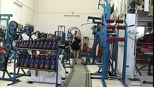 Fantastic Horny MILF with Big Nipples Ass Fucked and Cummed on Ass by Huge Cock in Gym