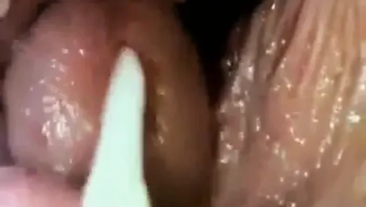 Recorded Cumshot By Webcam In Pussy.