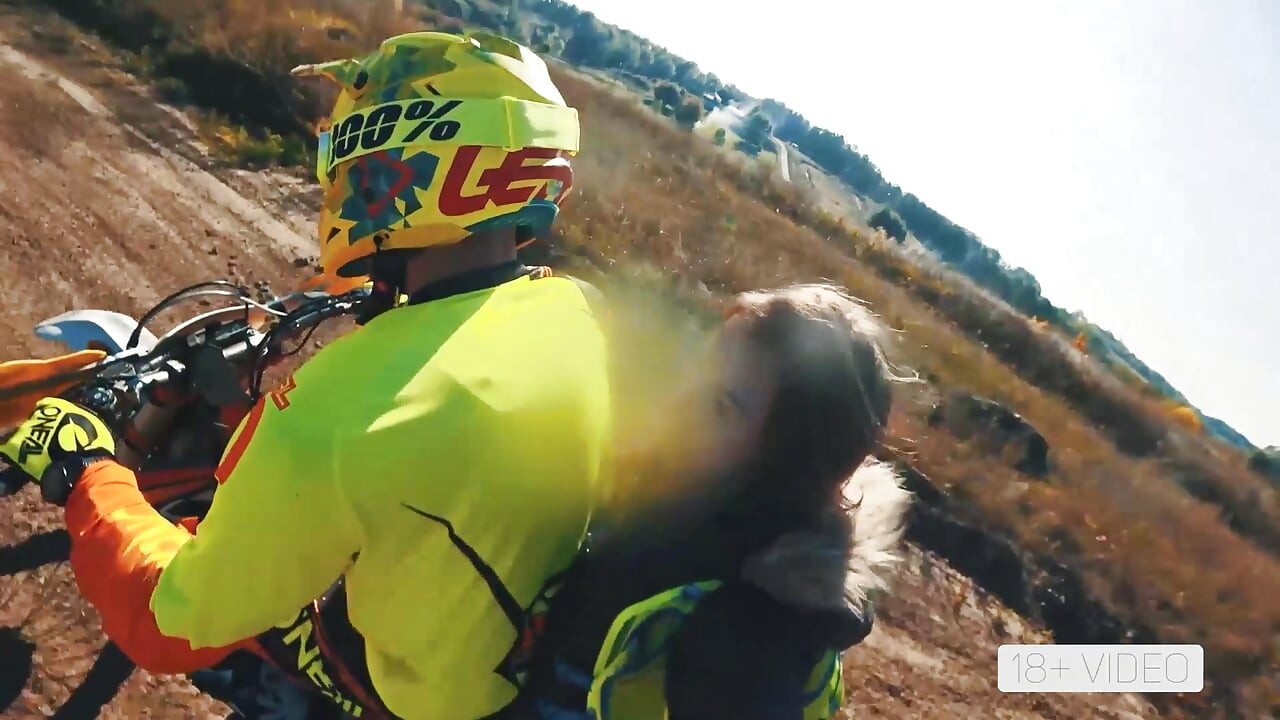 ROUGH ANAL ON DIRTY MOTORCYCLE. MIA BANDINI