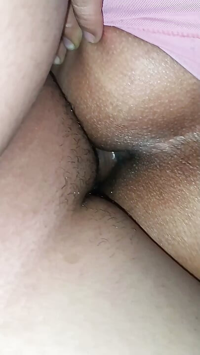 An older woman in torn panties had her tight little ass filled with my cum. P1