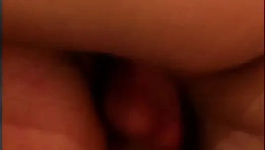 Short-haired babe with big tits takes ass to mouth