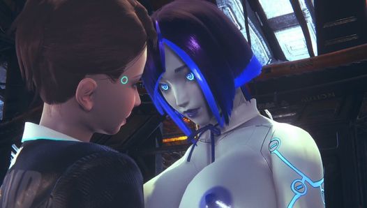 Kara Lesbian fun with Demi : Subverse & Detroit: Become Human Crossover Hentai Parody