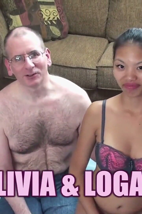 Asian Olivia is getting fucked in the ass