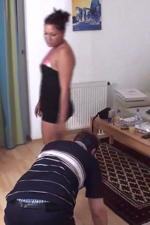 Two Girls Kick Older Dude