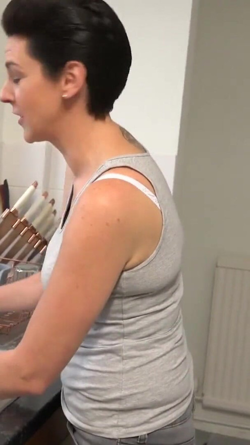 AuntJudys - Your Cute MILF Wife Scarlet Sucks Your Cock in the Kitchen (POV) | Clip 1