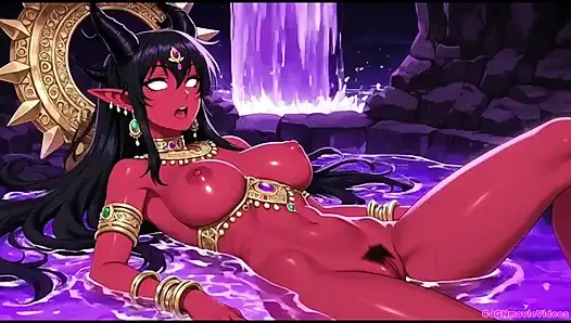 Demon queen want horny, Ai animation