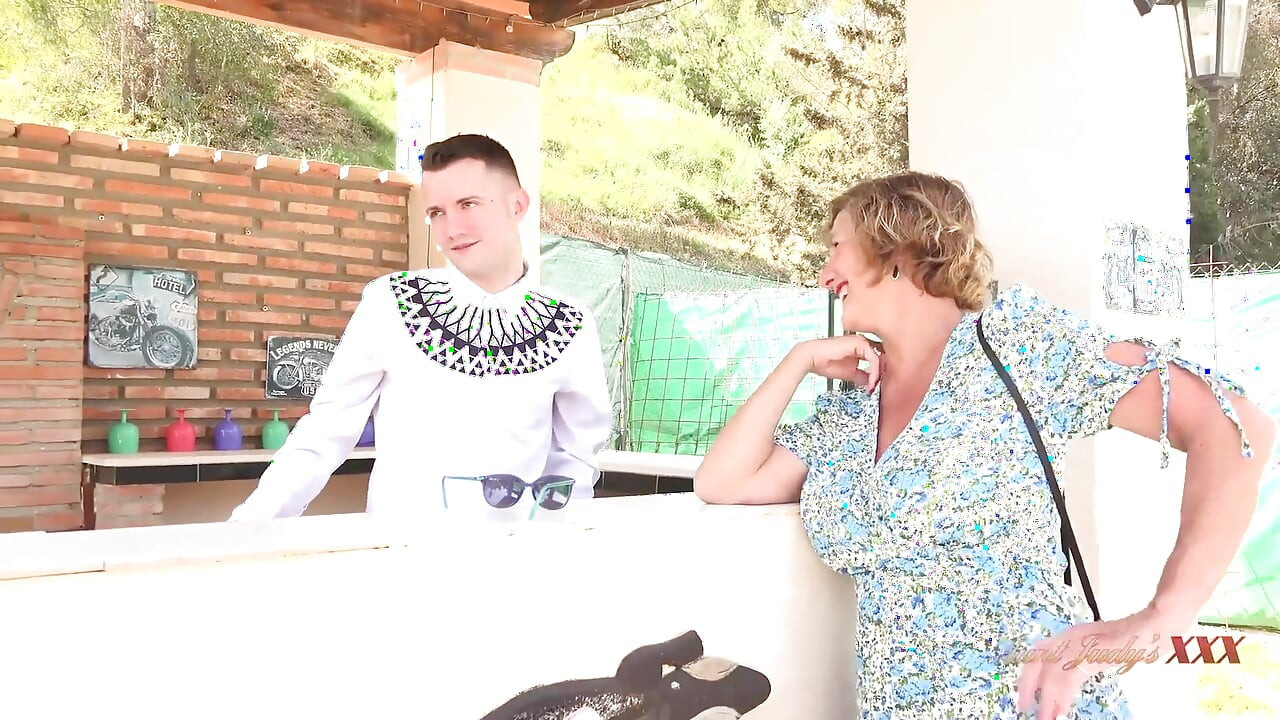 AuntJudysXXX - Busty Mature Cougar Mrs. Moly Seduces the Resort Bartender