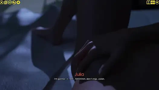 Мое удовольствие 10: Джулиан наблюдает Julia пальцами, киска стонет его имя, сиськи на кухне