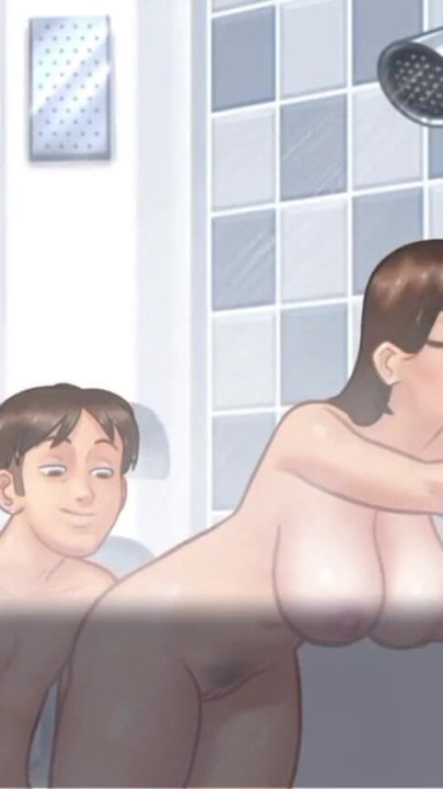 Debbie, belle-mère MILF, toutes les scènes obscènes sous la douche ! Saga d’été, nouvelle mise à jour | Clip 1