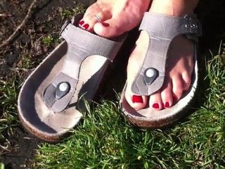 Meine süße Ehefrau Füße in Birkenstocks