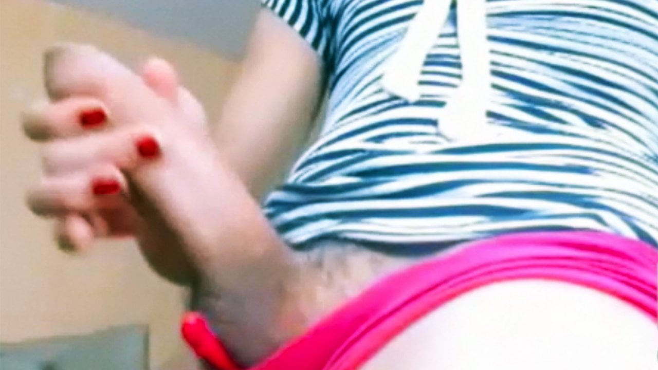 Big cock latina tranny POV jerking webcam