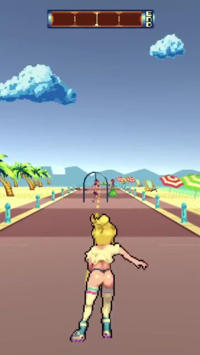 FInishing My Rollerblading BY FUCKING ALL BEACH GUYS! - Rollerbabe | Clip 2