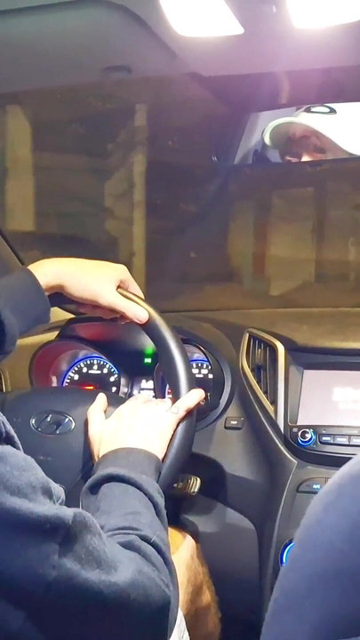 Epic moment from "Married woman shows her ass to the app driver and they end up having sex inside the car"