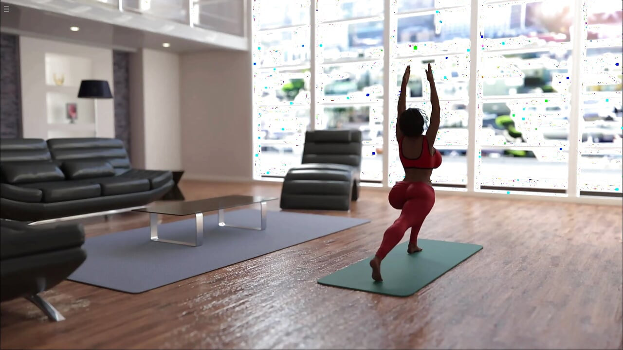 Üvey anne yoga için yardım istiyor ama üvey oğlu ağzını sikiyor