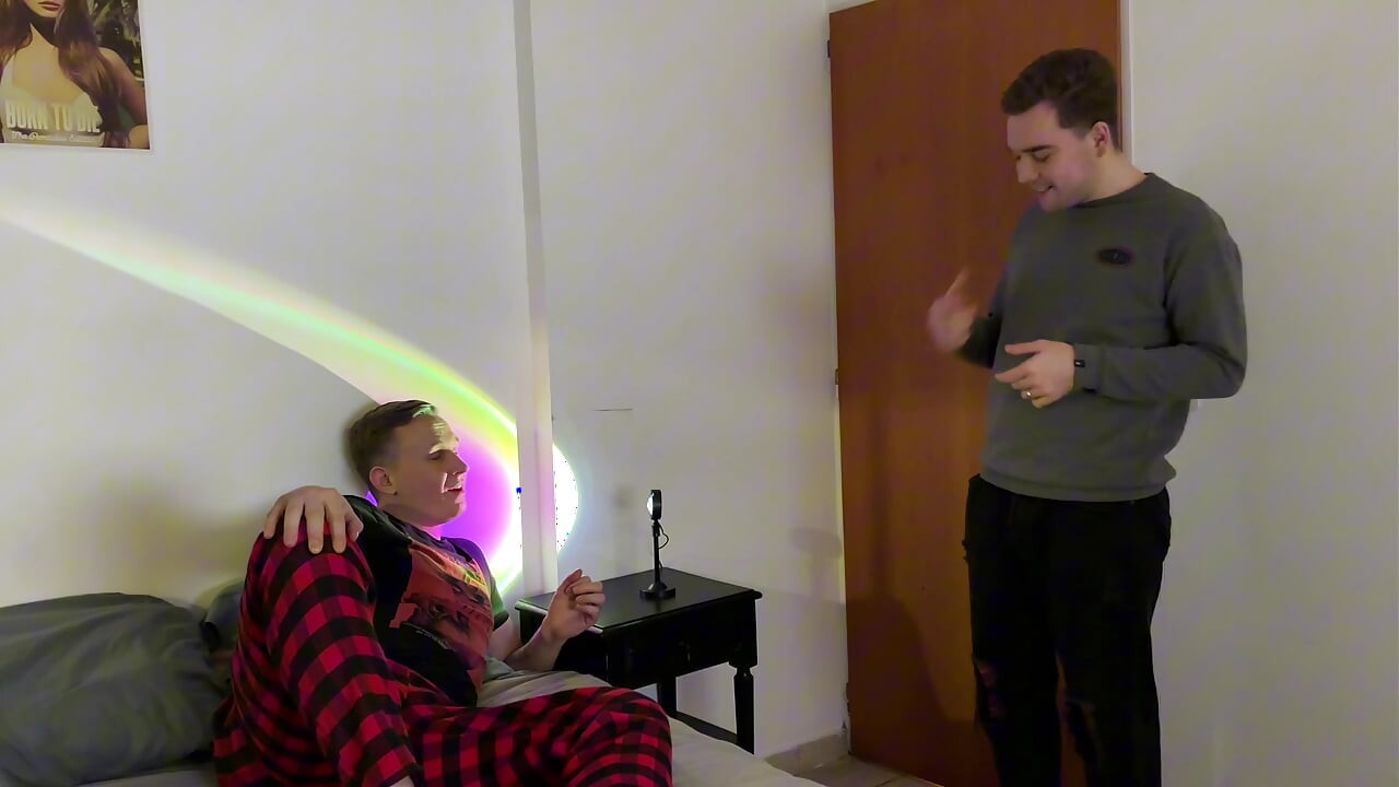 Big Dick Femboy Sucks and Rides Thick Cock and Takes a Messy Facial
