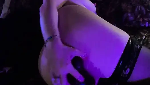 Doppelter BBC-dildo-finger Mit Sperma Auf Zehen Am Ende!